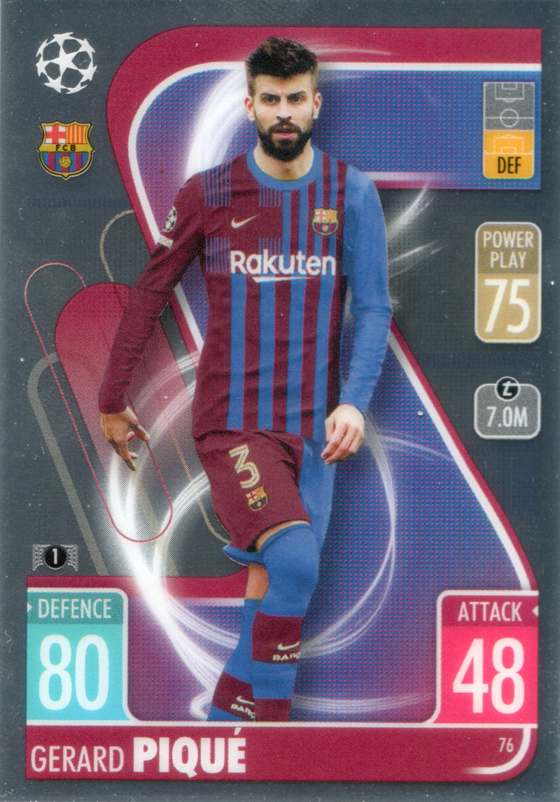 Topps Chrome MatchAttax Champions League 21/22 | 076 | Gerard Piqué