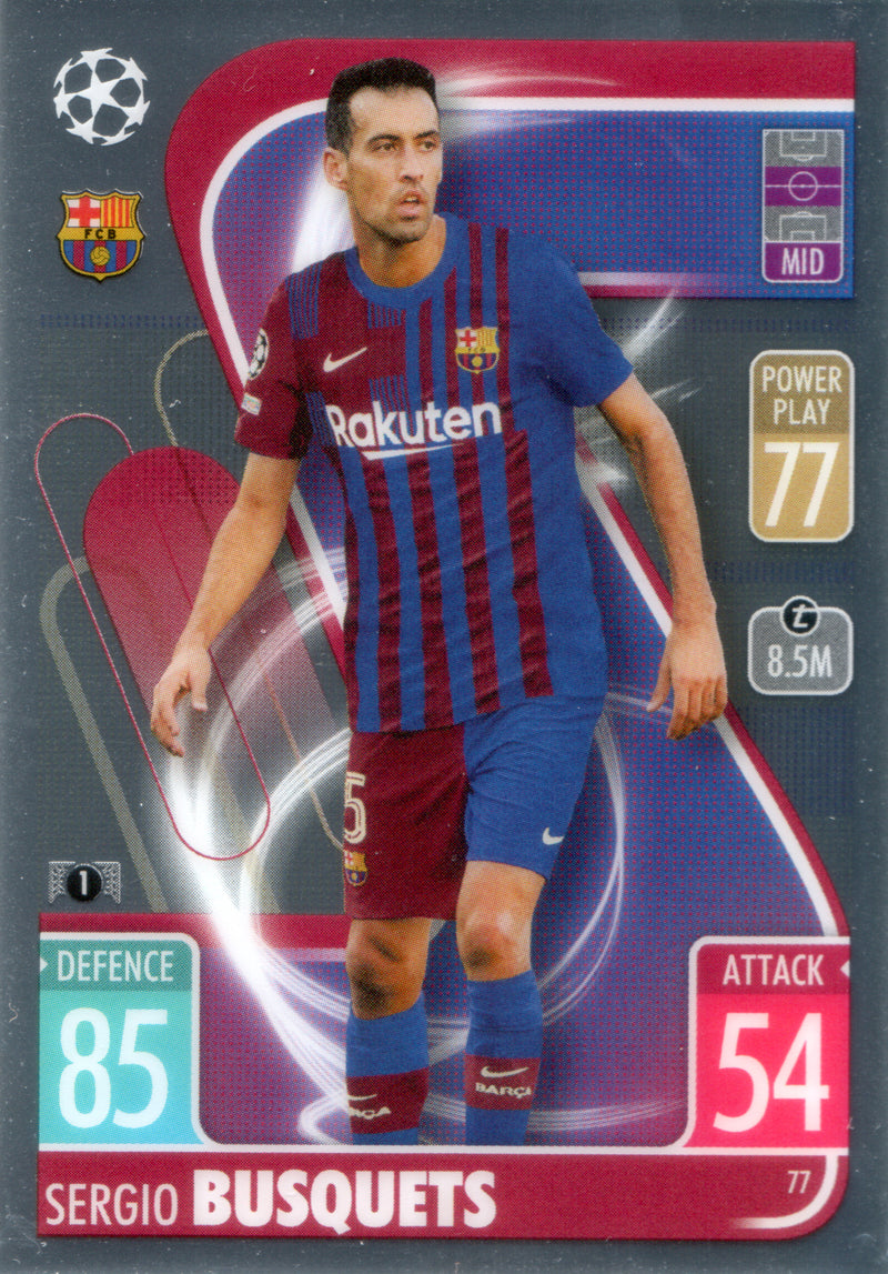 Topps Chrome MatchAttax Champions League 21/22 | 077 | Sergio Busquets