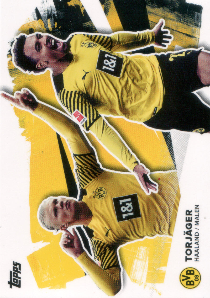 Topps Team-Set Borussia Dortmund 21/22 | DUO-HM | Erling Haaland & Donyell Malen