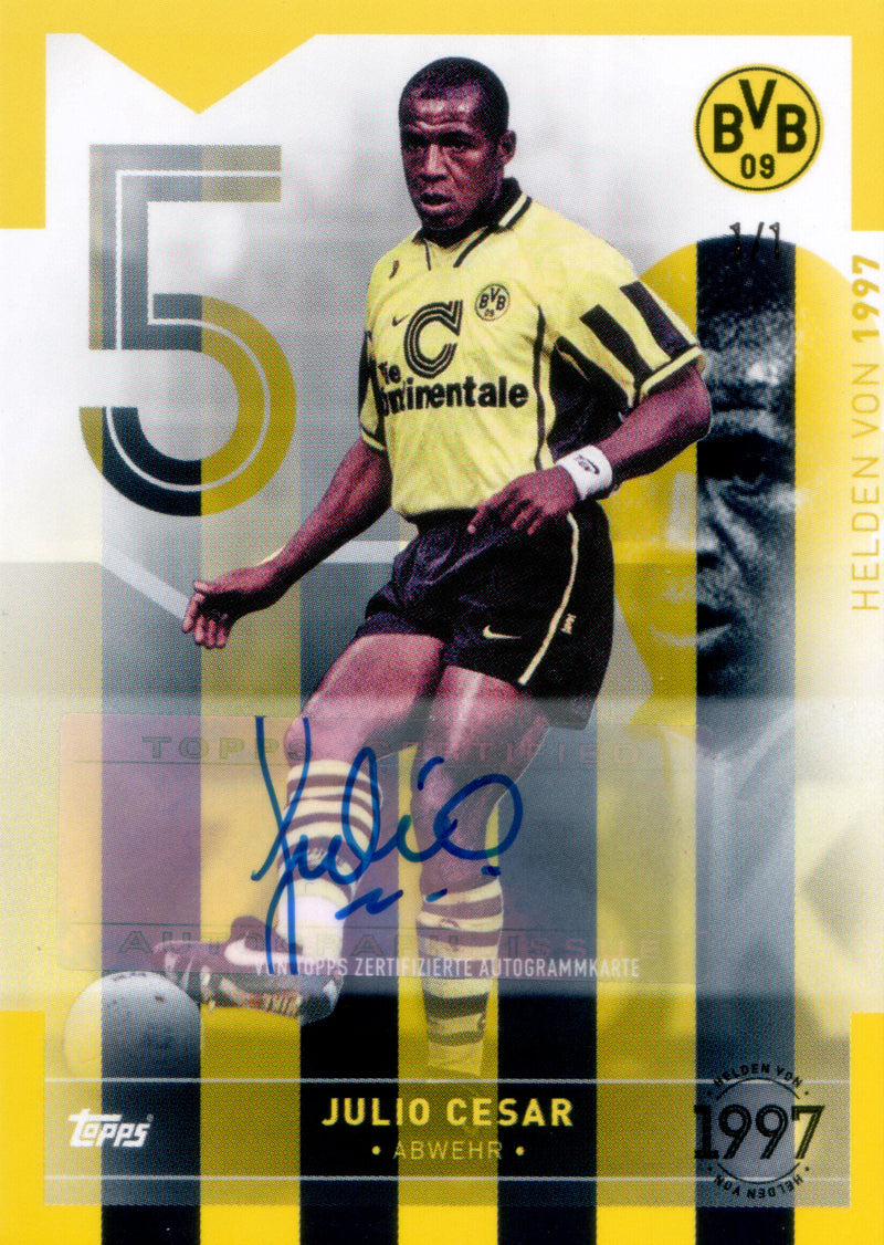 Topps Team-Set Borussia Dortmund 22/23 | H97A-JC | Julio Cesar | Auto | 1/1