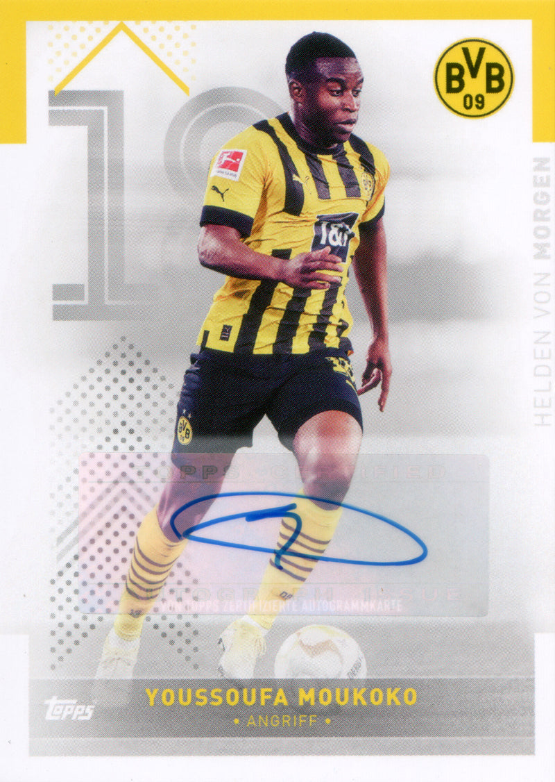 Topps Team-Set Borussia Dortmund 22/23 | HFA-YM | Youssoufa Moukoko | Auto