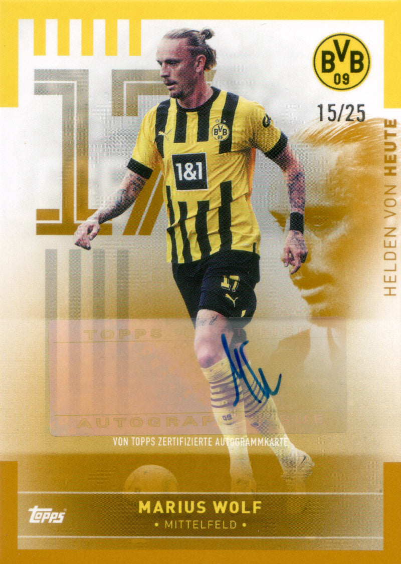 Topps Team-Set Borussia Dortmund 22/23 | HTA-MW | Marius Wolf | Auto | /25