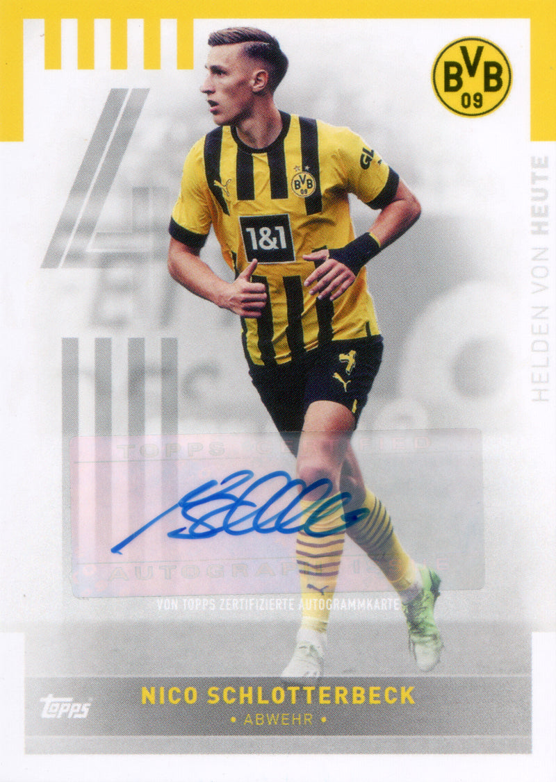 Topps Team-Set Borussia Dortmund 22/23 | HTA-NSO | Nico Schlotterbeck | Auto