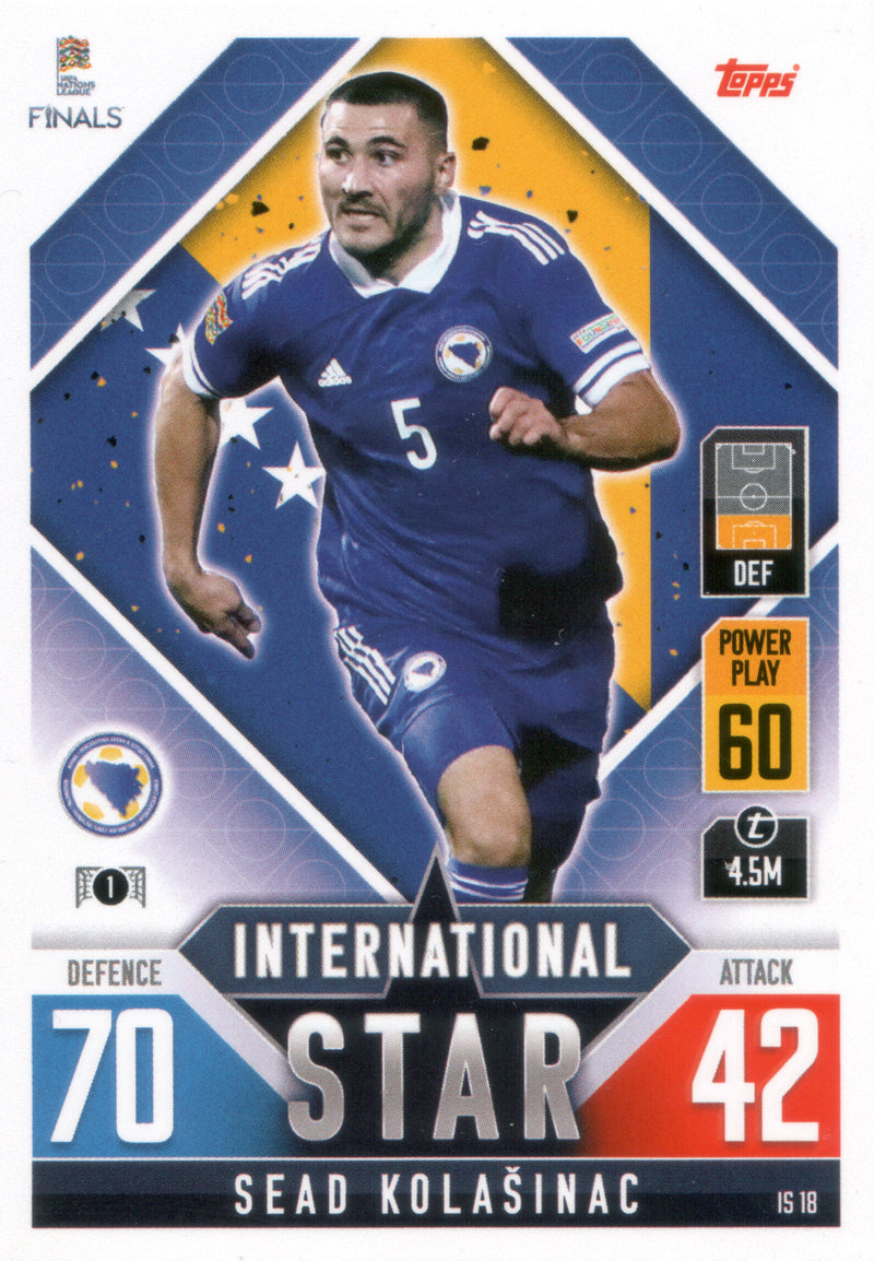 Topps MatchAttax Road to UEFA Nations League Finals 22/23 | IS018 | Sead Kolasinac