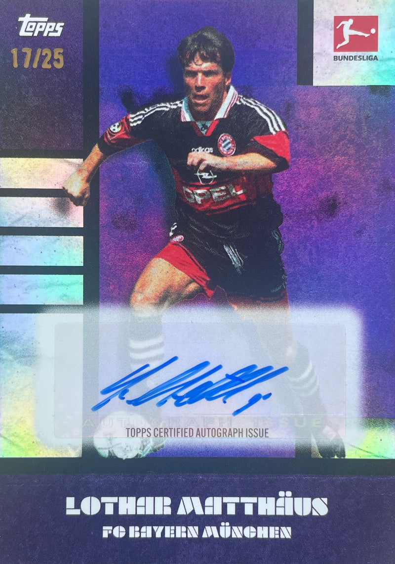 Topps Curated Lothar Matthäus 60 Jahre Bundesliga | Lothar Matthäus | Auto | /25