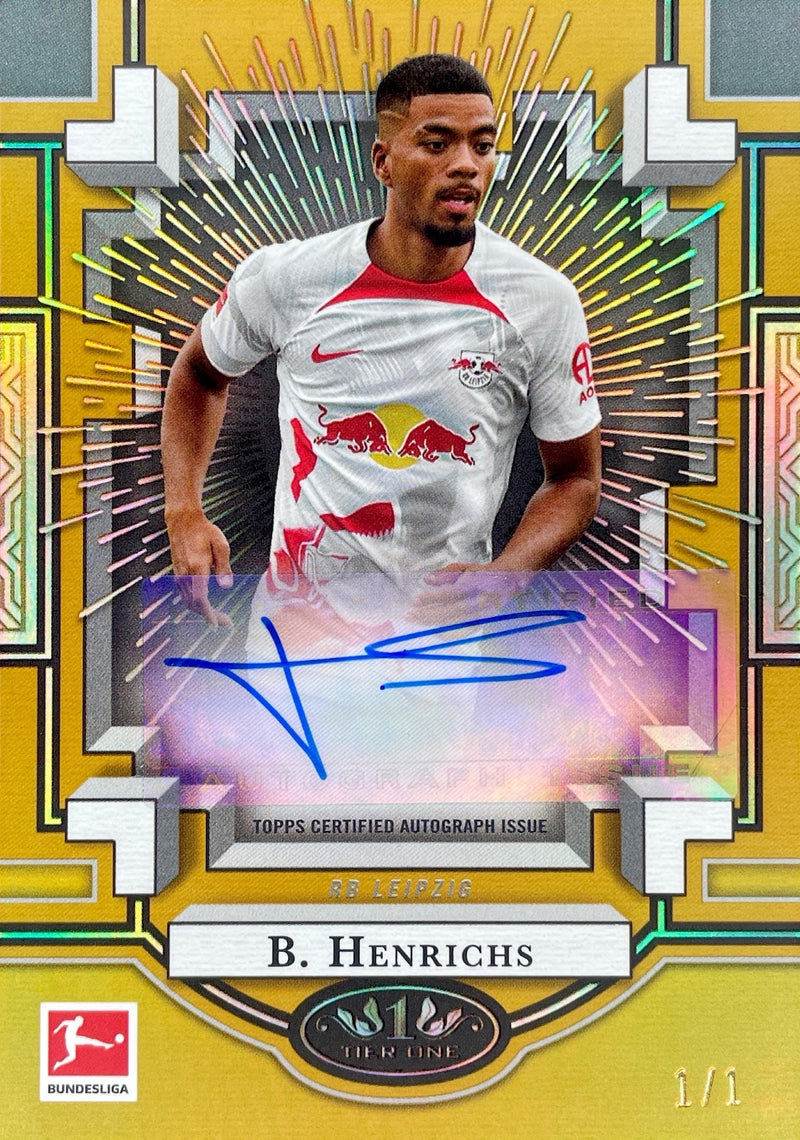 Topps TierOne Bundesliga 22/23 | XPA-BH | Benjamin Henrichs | Auto | 1of1