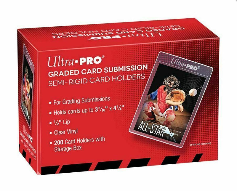 Ultra Pro 200 Graded Card PSA Submission Semi Rigid Card Holders Regular Cardsaver